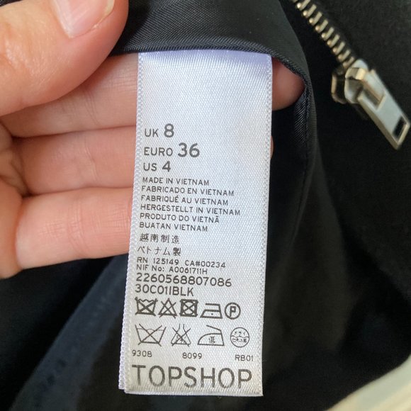 Topshop black coat - Picture 9 of 12